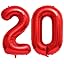 Double Number Red 20