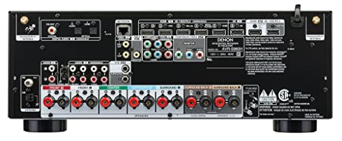 Denon Avr-S960H 8K Ultra Hd 7.2 Channel (90 Watt X 7) Av Receiver 2020 Model - Built For Gaming, Music Streaming, 3D Audio & Video, Alexa + Heos, Black (Renewed) #TOP3