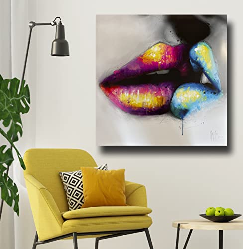 Image of Fabulous Mirrors Patrice Murciano Canvas Art - Murciano Sweetness Kiss - Ready to Hang Canvas Art - Choice of Size (45cm x 45cm)