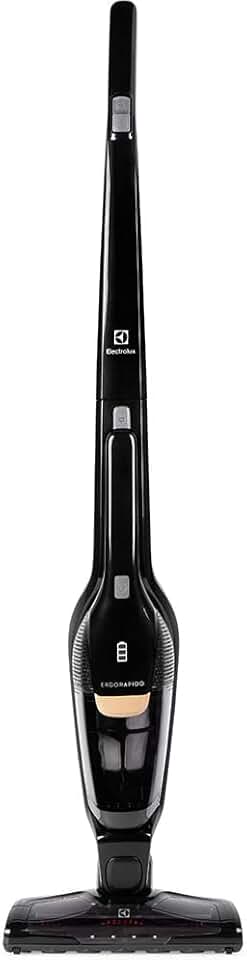 Aspirador de Pó Vertical Sem Fio Electrolux Ergorapido 2 em 1 Luz LED até 30 min Preto (ERG24N) Bivolt