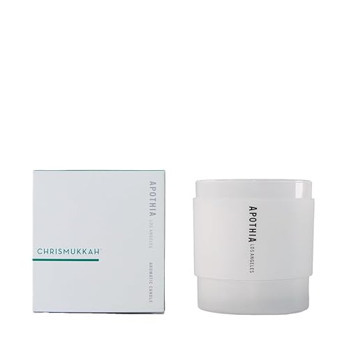 APOTHIA - Vela Chrismukkah | Velas perfumadas ganadoras del premio I Abeto verde fresco con mezcla de cera de soja premium I 60 horas de duración I