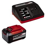 Einhell Power X-Change 18V, 5.2Ah Lithium-Ion Battery Starter Kit - Battery and Charger Set - Universally Compatible With All Einhell PXC Power Tools And Garden Machines