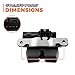 GoaMotors 8A61-A442A66-BE Rear Tailgate Trunk Lid Latch Lock Actuator Compatible with Ford Fiesta 2011-2019 Compatible with Ford BMax JK8 2012-2017 Car Trunk Switch Replace DK51-62310-D
