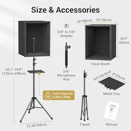 Professional Home Recording Booth Portable