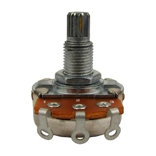 Musiclily Métrique 18mm A250K Potentiomètre Audio Log Axe Cannelé pour Guitare électrique et Basse (2 pièces) – Image 7