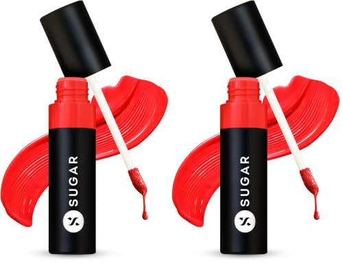 Image of SUGAR Cosmetics Partner In Shine Transferproof Glossy Lipstick | Lasts upto 24hrs | Transferproof & Smudgeproof - 3ml - 10 Tangerine Tuscan (Pack of 2)