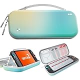 BJBT switch 2 ケース スイッチ2 ケース【Switch2対応/8色 選択可】2025年 スイッチ2モデル用 かわいい 防塵防水 耐衝撃 持ち運び便利 全面保護型 ゲームカード12枚収納が可能 アクセサリーポーチ Light green