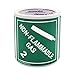 ChromaLabel 4 by 4 Permanent Durable Square D.O.T. Hazard Labels, Hazard Class 2 Non-Flammable Gas Label, 100/Roll