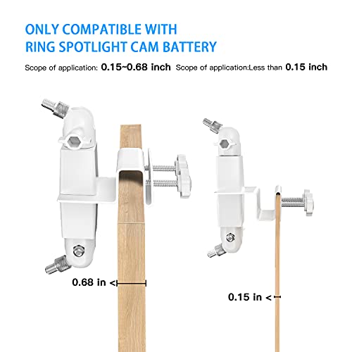 image for HOLACA 2 in 1 Two-Way Gutter Mount for Arlo Pro4/Arlo Pro3/Arlo Pro2/A