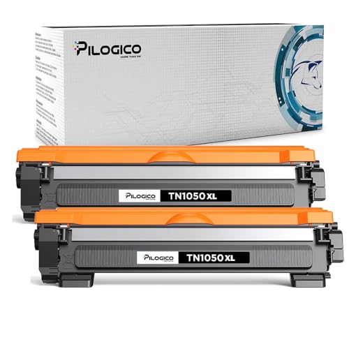 Pilogico 2 Toner Compatibile Con Brother Tn-1050 Xl Tn1050Xl Per Stampante Brother Dcp-1510 Dcp-1512 Dcp-1612W Dcp-1610W Dcp-1616Nw Hl-1210W Hl-1110 H