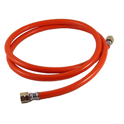 KAGM Gasschlauch 200 cm, 2X 1/4" IG Links für Gasgrill, Heizstrahler, Hockerkocher, Gaskocher etc Cover