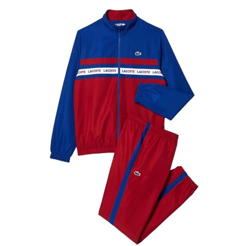 Chándal de tenis Lacoste para hombre con logotipo a rayas - XS