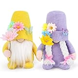 🌼【Tolle Frühlingsdekoration】Diese Kollektion skandinavischer Elfen ist eine tolle Ergänzung für ein abgestuftes Tablett, Bücherregal, Kaffeebar, Schreibtisch, Esstisch, Sofa, Schrank, Bücherregal, Fensterbank oder jeden Ort rund um das Haus, fügt eine saisonale Atmosphäre hinzu und bringt Wärme und Freude in Ihr Zuhause. Mit einer Blumentopfkappe auf dem Kopf können unsere Blumenwichtel auch für eine schöne rustikale Heim- und Bauernhausdekoration sorgen.
