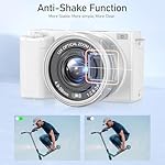 Cameras for Photography, 12X Optical Zoom 4K Digital Camera with WiFi, 64MP Vlogging Camera for YouTube, Auto Focus with 64G TF Cards for Beginners - Image 4
