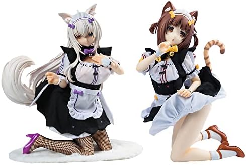 PIELUS Ecchi Figure - Coconut＆Azuki- 1/4 Maid Anime Girl Figure Removable Clothes Action Figurines Hentai Figure Statue Toy Home Decor Model Collection