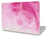 KECC Laptop Case for MacBook Air 13 Inch Plastic Case Hard Shell Cover A1466/A1369 (Pink - Water Paint)