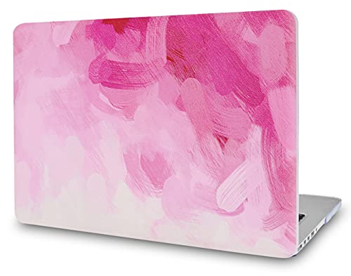 KECC Compatible with MacBook Air 13 inch Case 2010-2017 Release (Old Version) A1466 A1369 Plastic Hard Shell for MacBook Air 13.3 inch, Pink - Water Paint