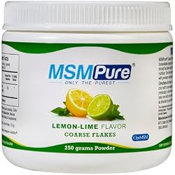 KALA HEALTH MSMPure Lemon Lime Flavored MSM Powder Coarse Flakes, 8.8 oz