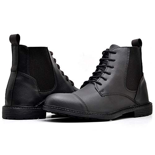 Bota Coturno Adventure Masculino JUILLI R503DB Tamanho:40;cor:Preto;gênero:Masculino
