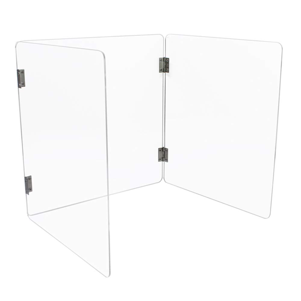 Éternuemt Garde Bouclieren transparent de 33×35×48 cm pour table de bibliothèque