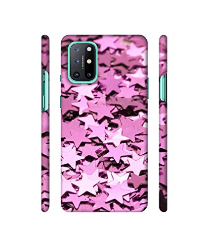 Image of Amazon Brand - Solimo Designer Glitter Stars 3D Printed Hard Back Case Mobile Cover for OnePlus 8T