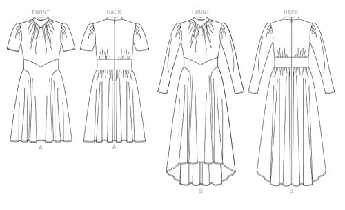 Vogue Patterns V1862B5 Misses Dress B5 (8-10-12-14-16), Mehrfarbig - Image 3