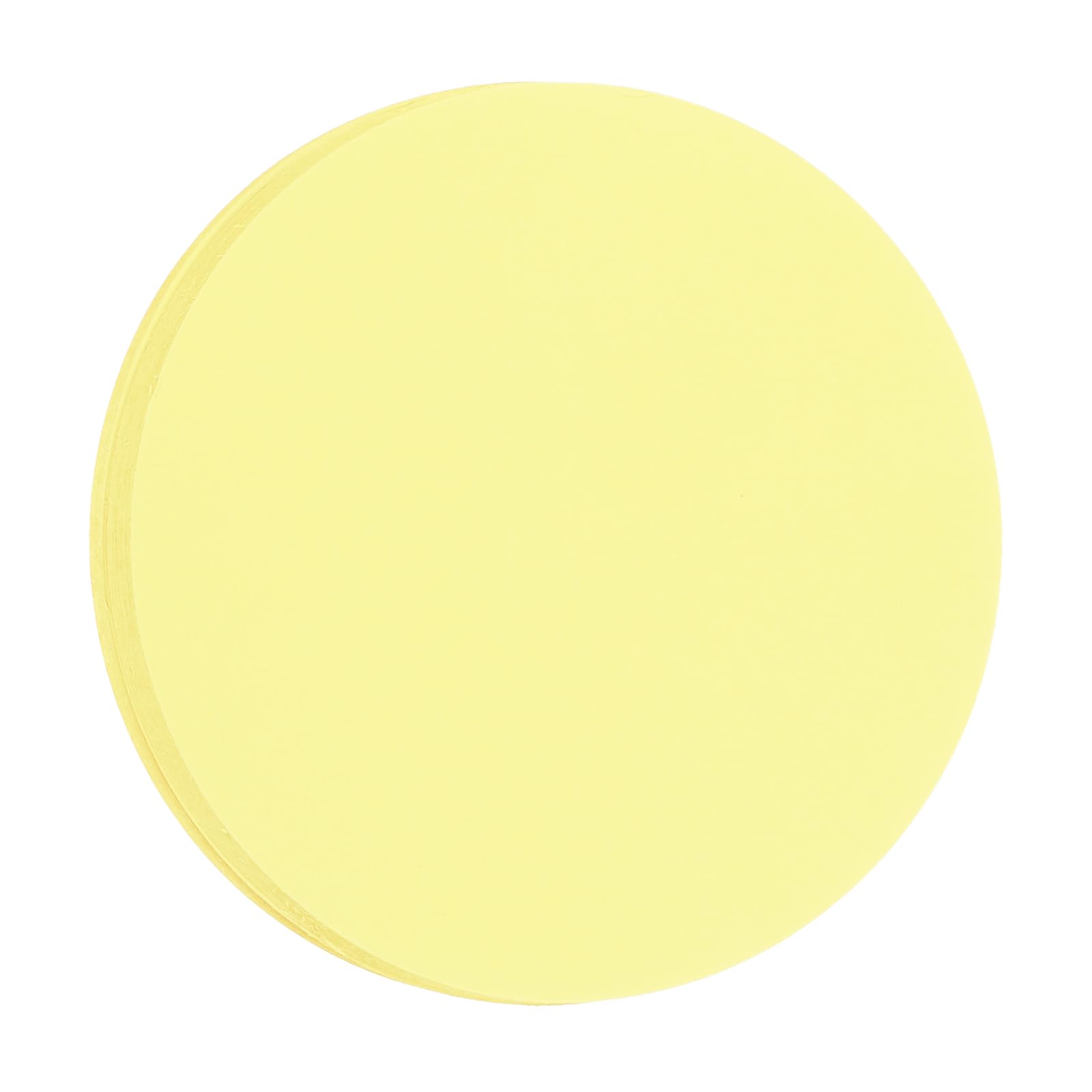 sourcing map 60 PCS Light Yellow Color Circle Cutouts Paper 7 Inch Round Card Stock Thick Coaster Die Cut for DIY Craft Project Classroom Teacher Bulletin Board Office Chalkboard Wall Decor