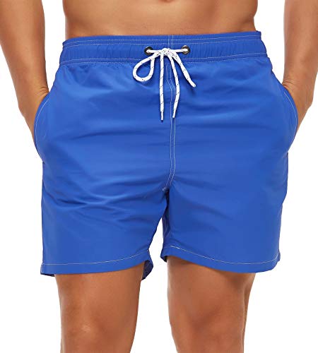 Tyhengta Mens Swim Trunks Quick Dry Beach Shorts With Mesh Lining Blue 32 #TOP9