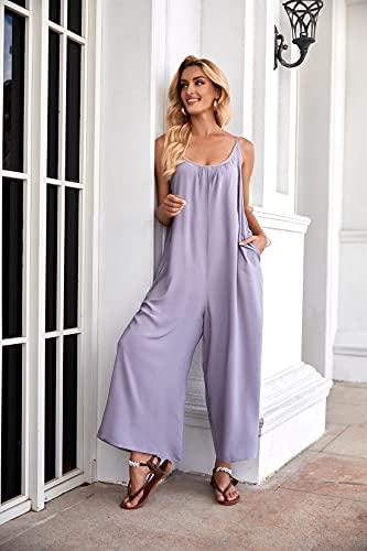 Image of BUENOS NINOS Women's V Neck Floral Maxi Dress Boho Printed Adjustable Spaghetti Strap Ethnic Beach Long Dress with Pockets