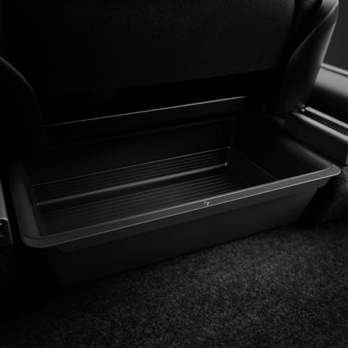 Spigen Tesla Model Y 2022-2021 Unter Sitz Aufbewahrungsbox Organizer, Verstecktes Fach für Model Y Zubehör - Carbon Edition
