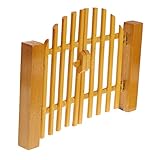 Toyvian 2 STK Simulationsornamente Aus Holztüren Tor Outdoor-laufstall 1:12 Zubehör Miniatur Holz Gartentor Puppenhäuser Gartentür Lattenzaun Aus Holz FüR Miniatur-GäRten Und PuppenstubenmöBel