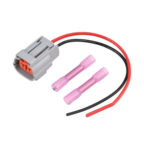 YINETTECH Connecteur solénoïde d'arrêt de carburant à 2 broches 17208-60016 17208-60015 compatible avec les tracteurs Kubota M Series