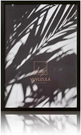 VUVUZULA Black Picture Frames Photo Poster Frame for Wall 20x16 Inch with Real Glass Front