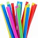 ALINK 100 Extra Large Plastic Bubble Tea Smoothie Milkshake Straws, 1/2" Wide X 8 1/2" Long Boba Straws
