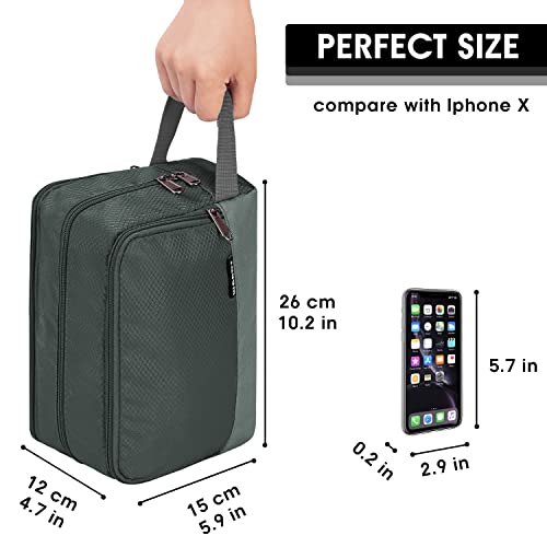 Image of WANDF Travel Toiletry Bag for Men, Small Dopp Kit for Toiletries