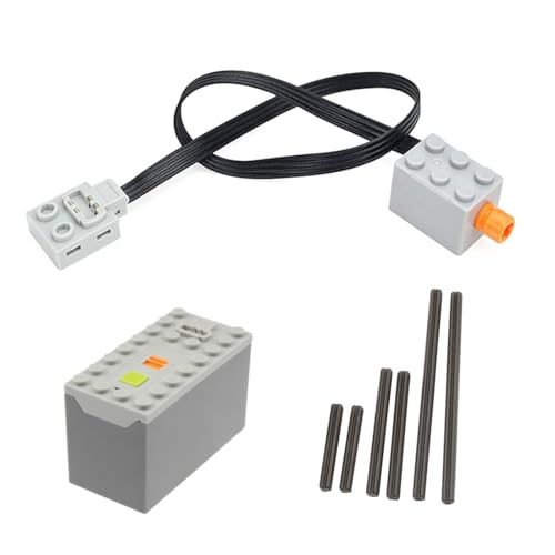 AKOGD Micro Motor Set für Bausteine, DIY Klemmbausteine Mini Motor mit Querwelle Kompatibel mit vielen Modellen