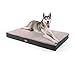 Brunolie Balu - Panier Chien, Fabriqué en Europe, Orthopédique, Lavable Coussin Chien, Lit pour Chien, Canapé pour Chien, Gris, Taille XL 120x72cm