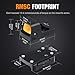 ohhunt RD U1 3 MOA Red Dot Sight for RMSc Footprint and Picatinny Mount 1X21X15mm Micro Shake Awake Red Reflex Sight 10 Brightness Levels