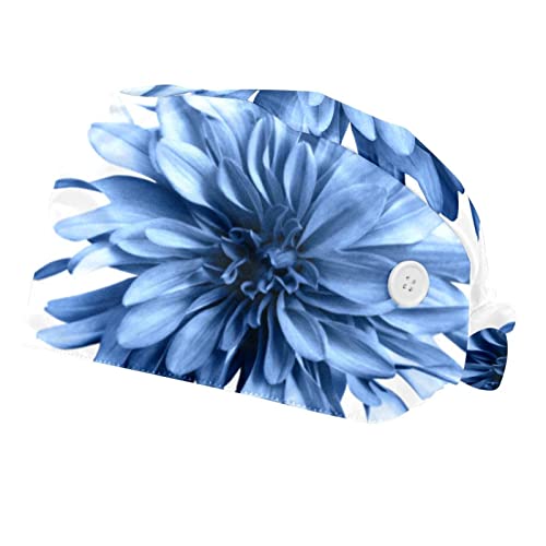 Chapeaux bouffants JDEZ à fleurs pour travailler au frais au quotidien, lot de 2 mixtes.