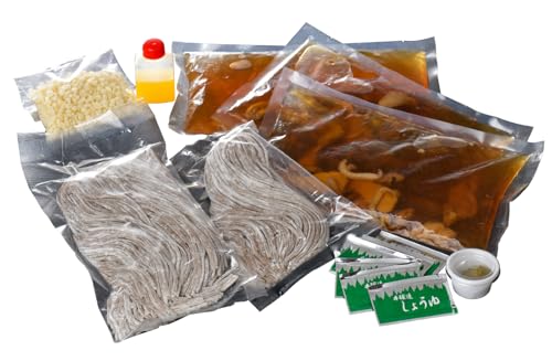 まる梅[謹製]かほく谷地の冷たい肉そば 生そば(約150g)×3人前セット!