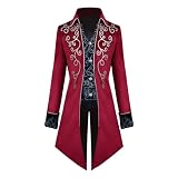 【Design rétro】les costumes d'Halloween médiévaux sont conçus avec un style vintage, un col montant, des manches longues, une fermeture éclair en métal et un design balançoire long. Vous rend plus visible à la fête