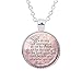 SCRIPTURE JEWELRY Encouragement Pendant Joshua 1:9 Bible Quote Jewelry