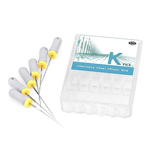 Nski 6Pcs/Pack Hand Use K-Files Stainless Steel Endo Files #08 Endodontic Files 21Mm/25Mm thumb #6