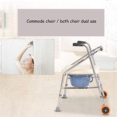 Ddtp Stools,Shower Seat Shower Stool Shower Chair 4-In-1 Folding Commode Chair, Walking Frame, Bath Chair, Raised Toilet Seats Suitable For Elderly Person Pregnant Woman #TOP1