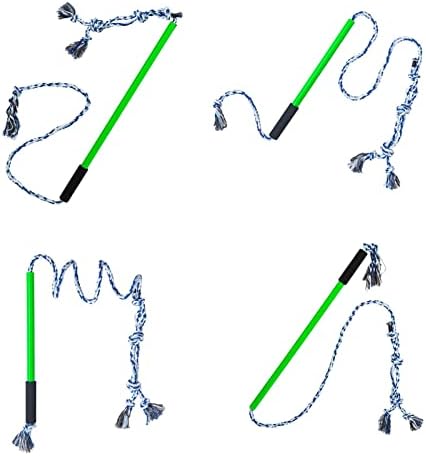 a-r Flirt Pole Dog Toy, Retractable Magic Wand for Pets, Flirt Toy for Small and Medium Dogs, Interactive Fun Toy for Outdoor Use with Elastic Rope for A2/b4