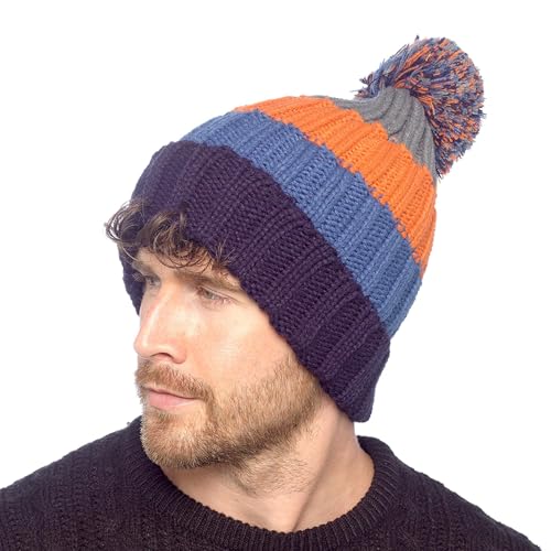 Bonnet sports de plein air homme hiver tricoté confortable pour le ski
