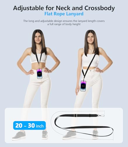 Python Trend One Cell Phone Lanyard Universal for iPhone Phone Full Case, Crossbody Cellphone Lanyards, Around Neck Necklace Sling, Cross Body Shoulder Strap, Anti-Theft, Hands Free (3 in 1) — view 5