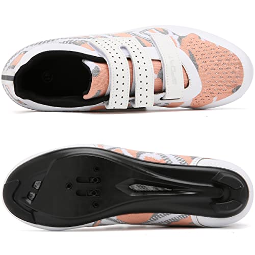 Image of Unisex Cycling Shoes Compatible with Peloton Indoor Riding Road Bicycle with Delta Cleats Outdoor Pedal Bike Shoes