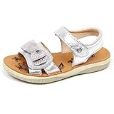  Naturino E9300 Sandalo Bimba Girl Scarpe Silver Effect Vintage Sole Shoe Baby [24]