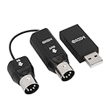 PLUG AND PLAY : L'adaptateur MIDI est livré avec un adaptateur USB MIDI (B) qui établit une connexion entre un appareil MIDI et un PC via MIDI (A) et MIDI (B).Aucun pilote n'est requis.Branchez-le sur le port USB de votre ordinateur pour des transferts stables et réactifs.
